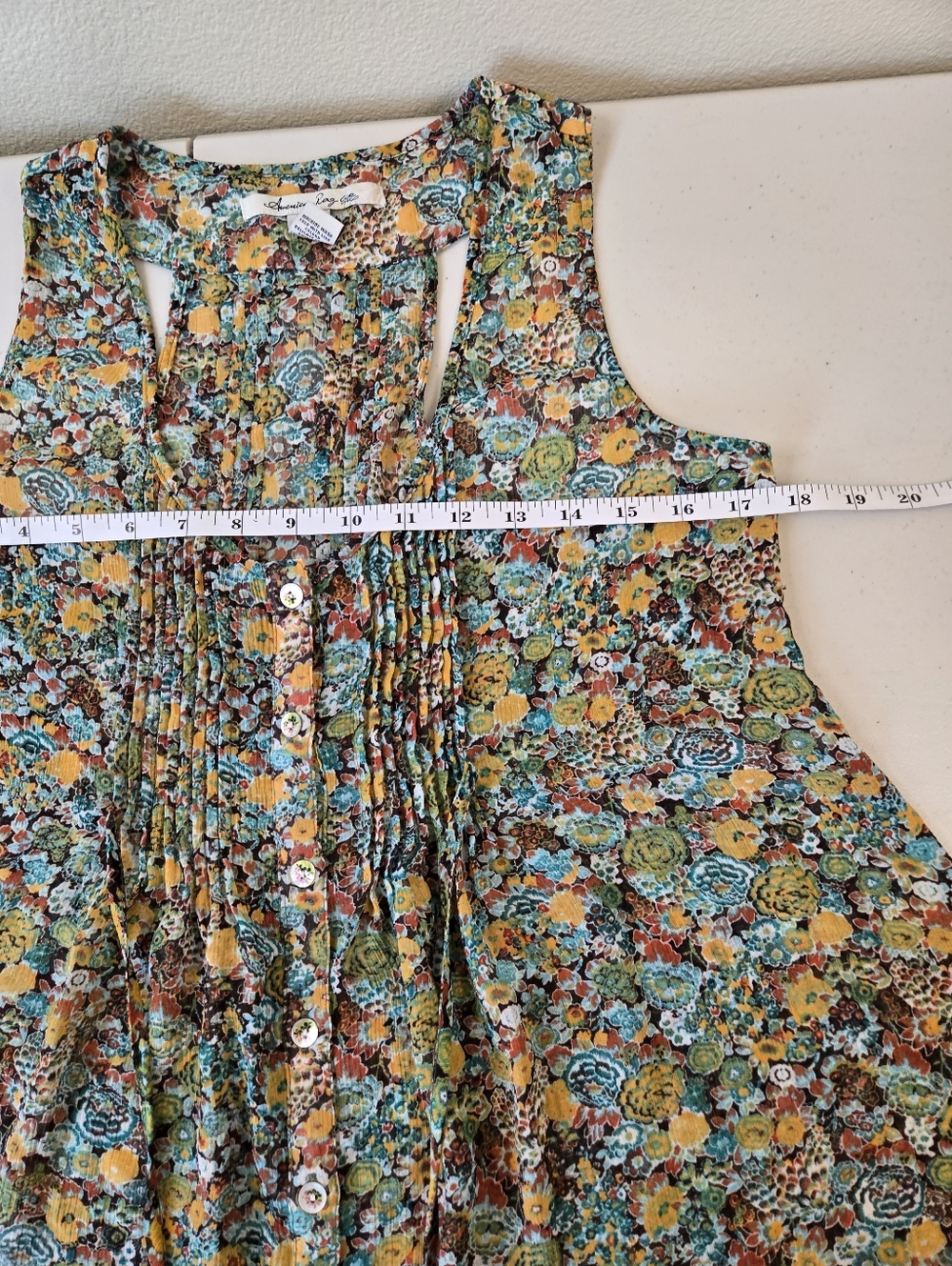 American Rag Boho Racerback Top Size Medium - Picture 13 of 15